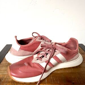 Adidas Originals Flashback Sneakers in the Raw Pink/White Colorway